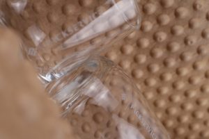 Sichere Verpackung für Glas