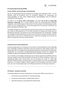 EU-Verpackungsverordnung PPWR bei Flexpack