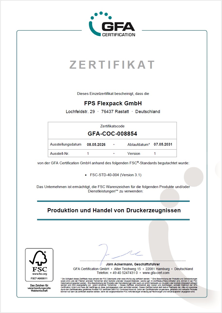 FSC-Zertifikat