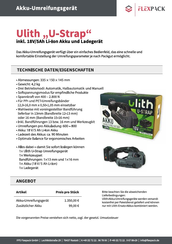 Akku-Umreifungsgerät